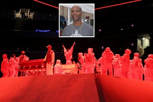 DMX's casket escorted to memorial on MONSTER TRUCK