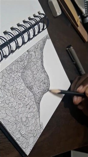 fineliner doodle art 🎨 ✨️ 💖 🖼#art #drawing #shorts