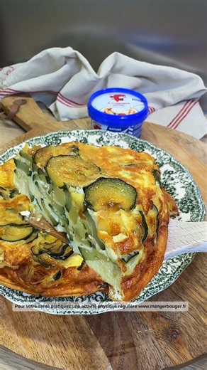 Tortilla gourmande aux courgettes avec La Vache qui rit À Cuisiner