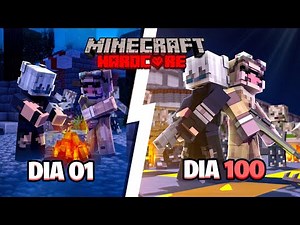 I survived 100 days in a zombie apocalypse in hardcore Minecraft.