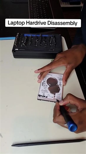 Here is a laptop hard drive disassembly in full. Watch the process as one of our technicians takes apart a hard drive. In need of computer services contact us here at iQ! #harddrive #dissasembly #computerservice #iqcomputerservices