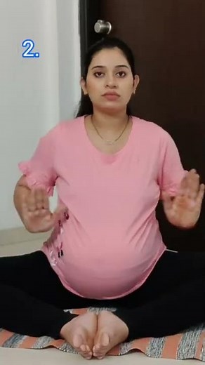 Exercises for A smooth Labour! 🤰8 months pregnancy #shorts #pregnancy