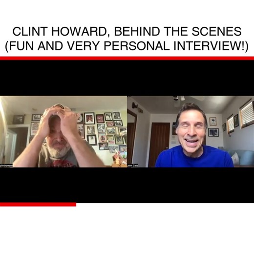 John chats with Clint Howard in this Behind the Scenes, fun and very personal interview. Clints talks about what a special big brother, Ron is as well as his collaboration with him as a director. Clint talks about working with Robert DeNiro on Backdraft, his mission control scene in Apollo 13, working in the Everglades with his Dad, Rance on Gentle Ben, the Andy Griffith Show and working on the Wraith with Charlie Sheen. Clint also talks about the kindness of Adam Sandler and Henry Winkler, his 