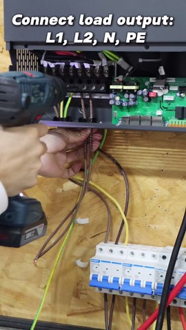 PowMr Hybrid Solar Inverter 12000W, 48V to 120/240V Split Phase Inverter, w/ 200A MPPT, Peak Power 24000W, Max PV 6.6KW, UP 6Unit Parallel, 48V Li/Lead-Acid/User Defined/Battery-Less, Off-Grid Systems