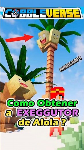 Cómo conseguir a Exeggutor de Alola / cobbleverse/ minecraft #cobblemon #cobbleverse #minecraft