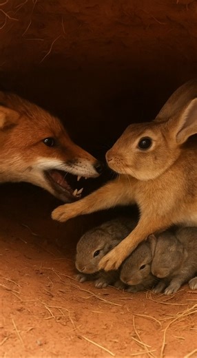 Mother Rabbit vs Fox | Brave Defense Inside the Burrow