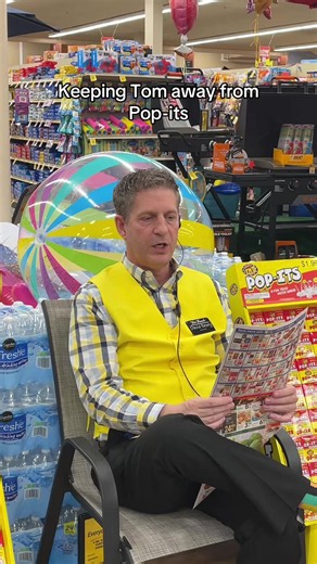 Keeping Tom away from Pop-its is a full-time job. #tomthumb #texas #grocery #summer #fyp