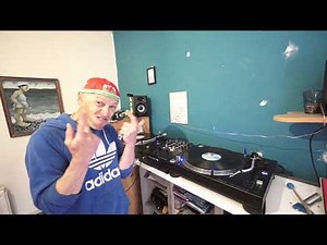 DJ MIXING 80'S GROOVES ON VINYL THE HARD WAY TUTORIAL DEMONSTRATION
