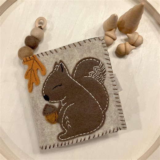 Woodland Baby Quiet Book | Felt Sensory Toy | Forest Animals | Soft Activity Book for Toddlers - Etsy