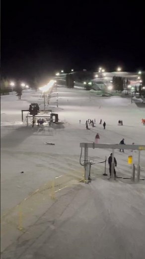 The Night Skiing at Boreal