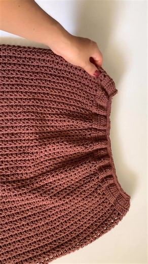 Falda tejida, link del tutorial en los comentarios | Casttaña'Z Crochet