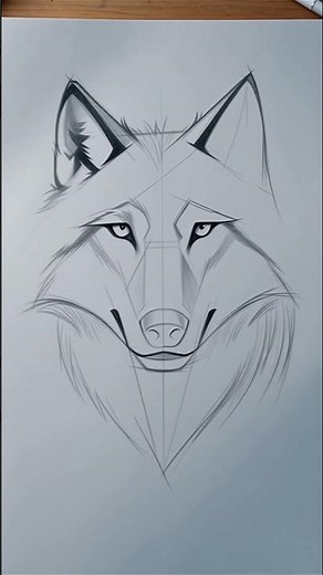 Wolf pencil sketch #wolf #artandcraft