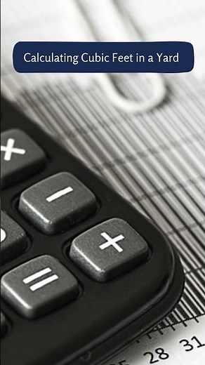 How Many Cubic Feet in a Yard: Understanding Measurements in Landscaping #shorts