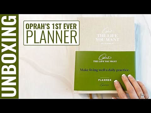 UNBOXING Oprah Planner - Oprah's The Life You Want Planner