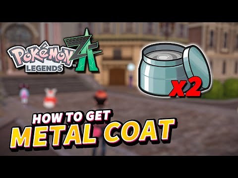 Pokemon Legends Z-A METAL COAT LOCATION x2 (Evolution item for Steelix & Scizor)