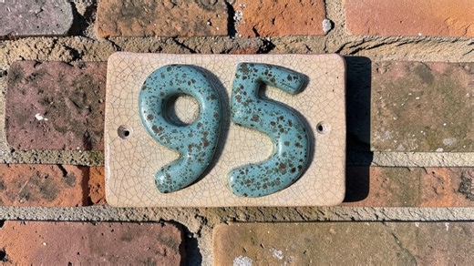 Pottery Home Number Sign, Custom Ceramic House Address Numbers Sign - Etsy