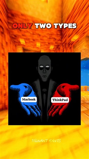 𝗧𝗲𝗴𝗻𝗮𝗻𝘁 𝗥𝗮𝗻𝘁 on Instagram: "MacBook Users vs ThinkPad Users 😭💻 #apple #macbook #thinkpad #reddit #techhumor"