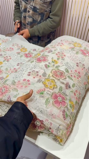 FOREVERSILKS INDIAN FABRIC STORE on Instagram: "Beautiful Emaan georgette handwork embroidery❤️🙌✨🥵perfect for making gowns,dresses and lehengas To place your order visit our Website Link in bio(🔍EMAAN ) or Dm for direct link of the product or Simply place order on mentioned WhatsApp Numbers given Below ....For product related queries or orders kindly DM or WhatsApp on 9891096252 / 8130536765 /8130130699"