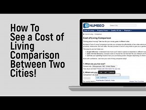 How to See a Cost of Living Comparison Between Two Cities [easy]