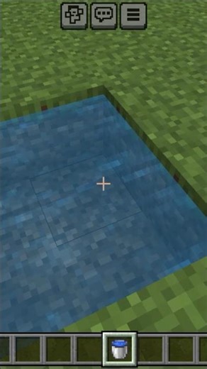 How to make an Infinite Water Source in MCPE! 💧 #minecraft