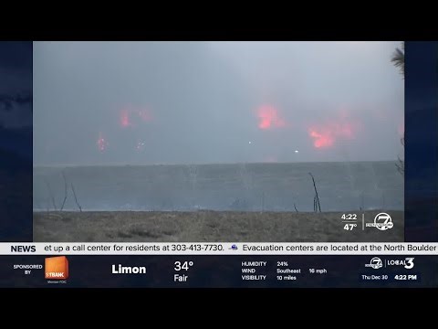 Video shows a structure on fire in Superior from wildfire