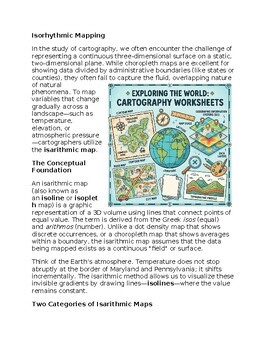 Isarithmic Mapping within Cartography Reading Passage and x 10 Questions