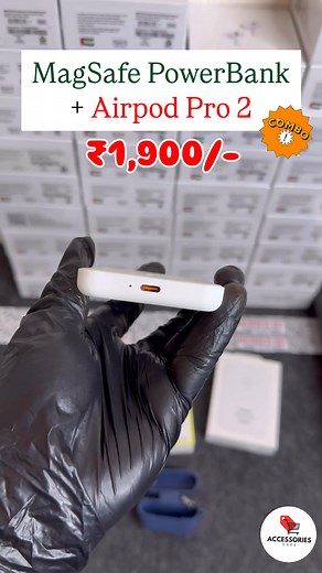 🎧🔋 Ultimate Combo Alert! Get AirPods Pro 2 MagSafe Power Bank at just ₹1900! Unmatched sound nonstop charge – all in one powerful deal. ⚡️Limited Stock | 🚚 Fast Delivery | 🎁 Perfect Gift Combo 👉 Tap “Shop Now” before it’s gone! | Accessories Cafe