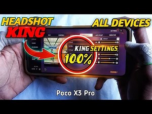 HEADSHOT KING Sensitivity 👑 (Poco X3 Pro Settings) | Best 3 Finger & DPI for ALL Devices!