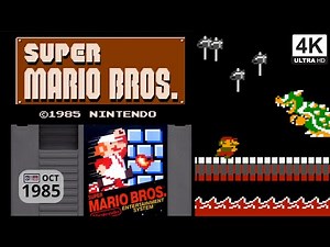 Super Mario Bros. (Nintendo, Oct 1985) - NES Longplay 4K
