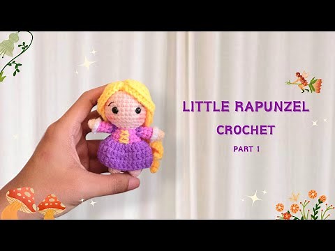 Little Rapunzel Crochet (1/2) | Amigurumi disney priness | Crochet mini doll