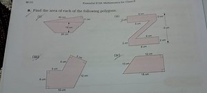 M-10Essential ICSE Mathematics for Class 88. Find the area of... | Filo