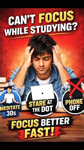 Simple Tricks to Focus While Studying 📚 | Improve Concentration Fast