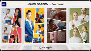 Videohive Multi Screen - Vertical - 46599471 AEdownload.com