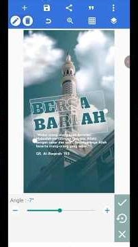 Desain poster dakwah di pixellab #pixellab #shorts #short #dakwah