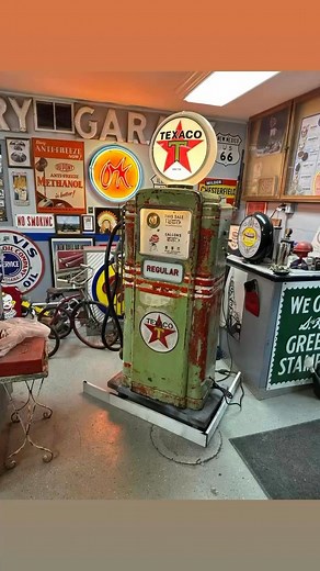 Another fun rustoration project in the books. While these pumps didn’t received a thorough nut and bolt restoration, they still recieved a lot of care. These projects are fun to us We still get to detail them out and bring new life back to them, while maintaining their character. Definitely a cool focal point in their new home 🤠👍! | Bernie's Restorations