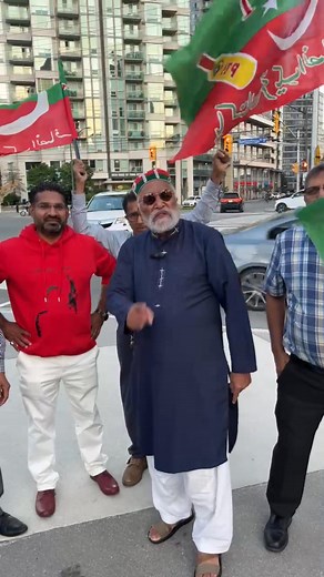 In support of Imran Khan and peoples of Pakistan overseas Pakistanis message on September 27th from celebration square Mississauga Canada | PTI Activities in Canada