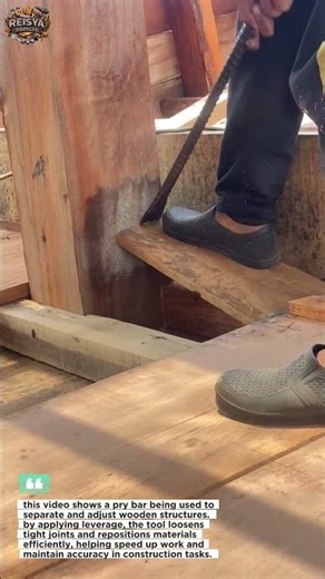 manual wood prying technique | improving efficiency in construction work