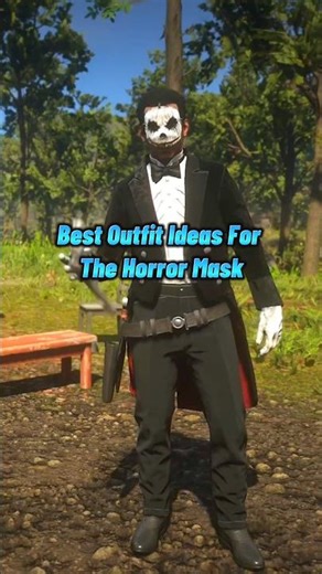 Best Horror Mask Outfit Ideas 🤠 Red Dead Online #rdr2 #rdro #halloweencostumeideas #outfits