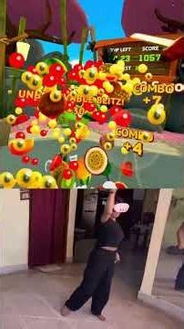 Fruit ninja fail #games #vrgames #quest3 #shorts #short