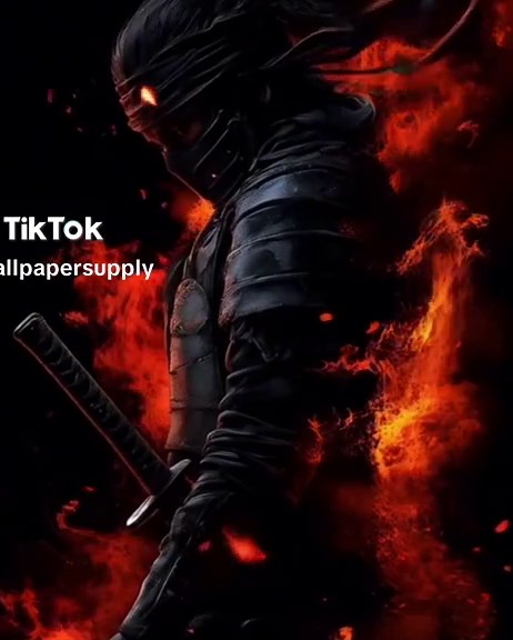 Live Wallpaper of a Fire Ninja: Art for Anime Fans