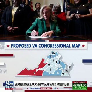 🚨 BREAKING: Virginia voters have PASSED the egregiously Congressional gerrymandering map, expected to give 10 SEATS to Democrats — only 1 seat to Republicans, per DDHQThat means over 90% of Virginia becomes represented by DEMOCRATS, disenfranchising a HUGE swath of the entire stateThe courts MUST strike this down!FLORIDA must jump in! Their special session is coming up.This is why the GOP must ALWAYS play hardball on redistricting. DON'T BACK DOWN FROM THIS!