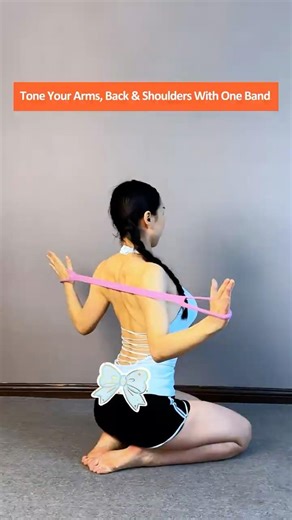 4 Resistance Band Exercises to Slim Arms, Build Defined Shoulders, Slim Back & Improve Posture