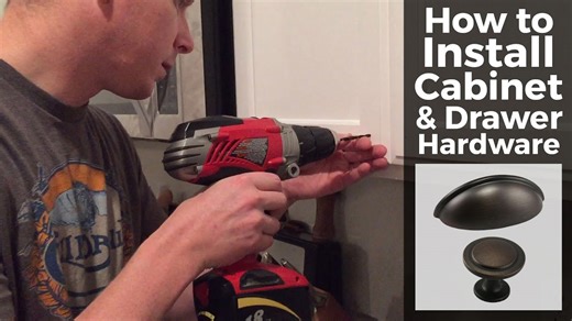 How to install cabinet and drawer hardware