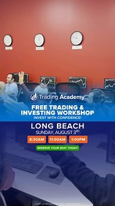 12K views | LONG BEACH!!! Curious About the Markets? Start Here.  Introduction Classes  Learn How Markets Operate 欄 Supportive Environment  Taught by Skilled Instructors Join a Free Class and Start Learning with Us!  | Trading Academy | Facebook