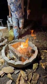 STARTING ￼a fire without using matches I’m gonna show you how it’s done step-by-step pay attention🔥