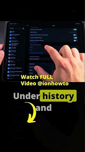 iPad Safari How to Clear Browsing History