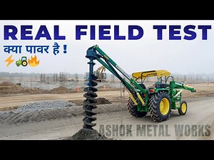 Pole Erection Machine & Digger ka Live Demo & Features by Ashok Metal Works