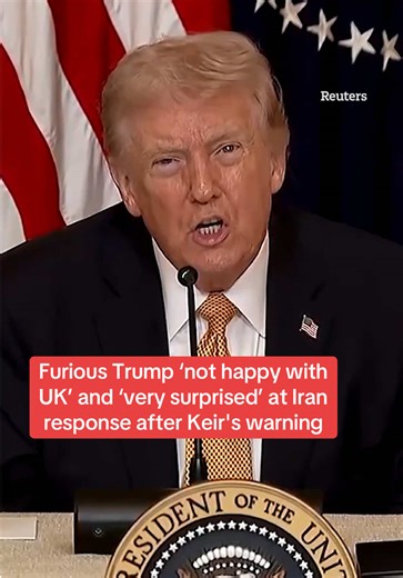 Furious Donald Trump has slammed Sir Keir Starmer’s 'terrible' response to Iran, saying he is 'not happy with the UK' after the Prime Minister warned he won't be drawn into war. Read the full story above. #donaldtrump #keirstarmer #iranwar