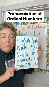 102K views · 4.9K reactions | Let’s Practice some Ordinal Numbers #pronunciation #languagelearning #numbers #easyenglish #Numbers | English Makes No Sense | Facebook