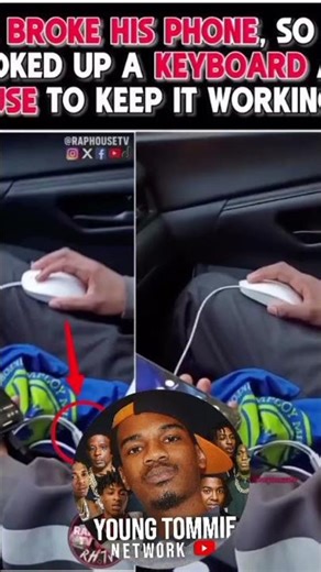 Man Uses Mouse & Keyboard On A Broken Phone